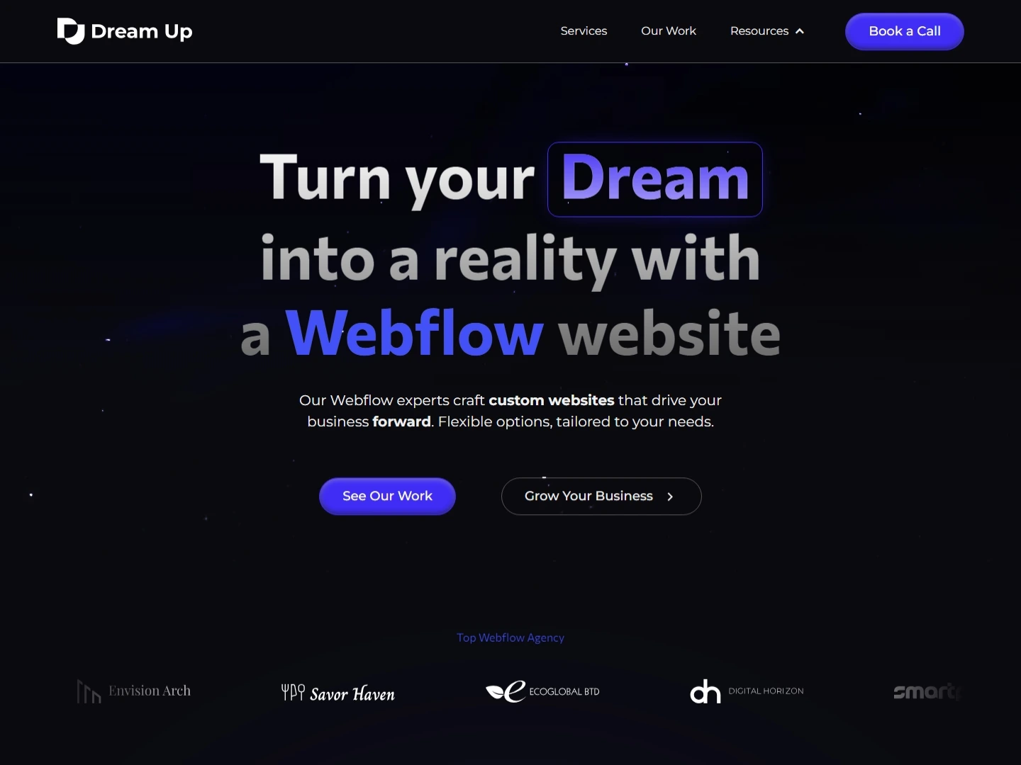 Dream Up page