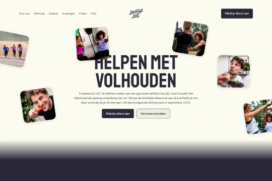 Leefstyl Labs Hero Section