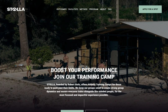 Stolla Fit Hero Section