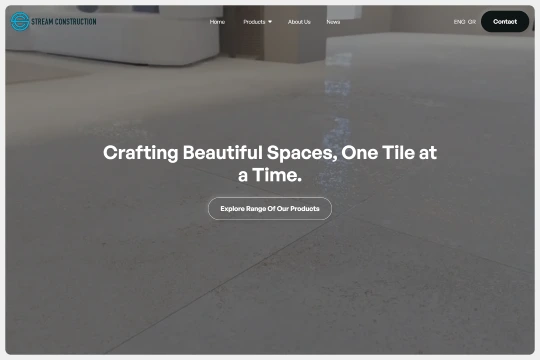 Stream Construction Hero Section